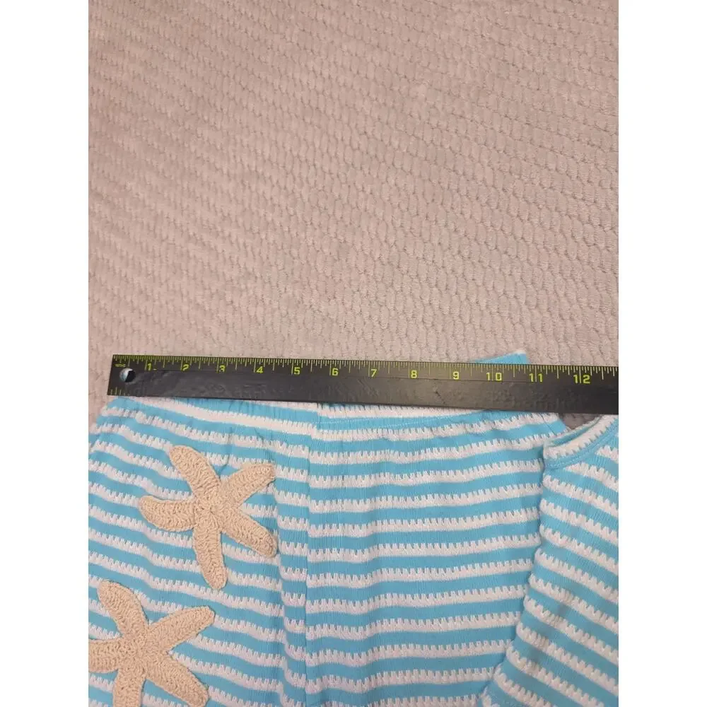 Girls 2 Piece Set Size 11 Starfish Patterned Shorts & Tank Set